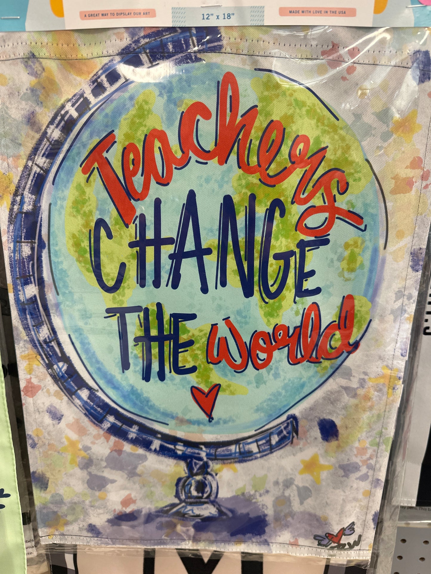 Teacher garden flag