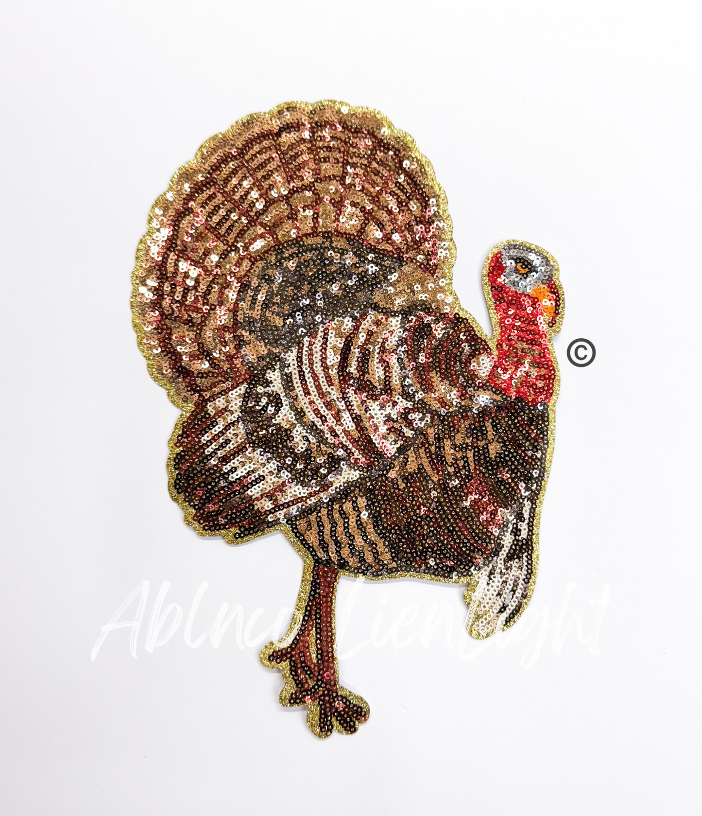Big Turkey Hunting Sequins Patch