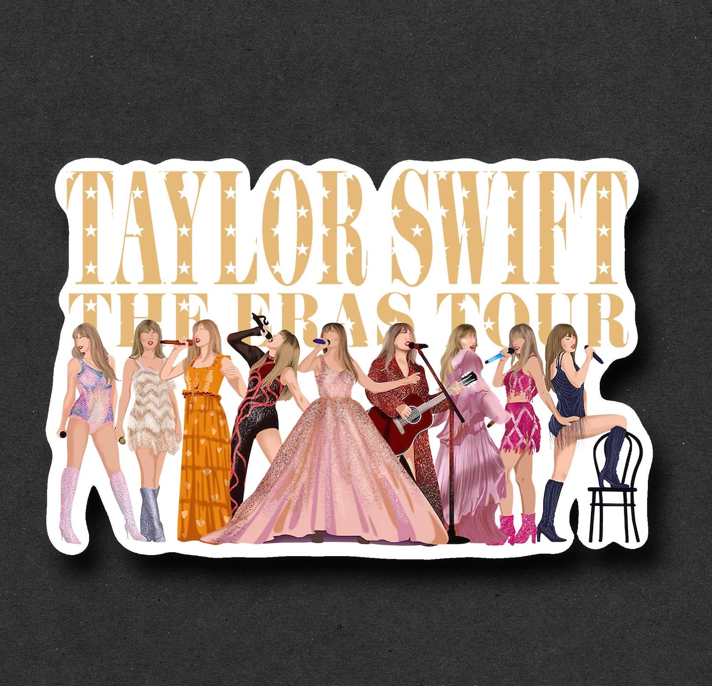 Taylor Swift Eras Waterproof Sticker, Taylor Swift Sticker