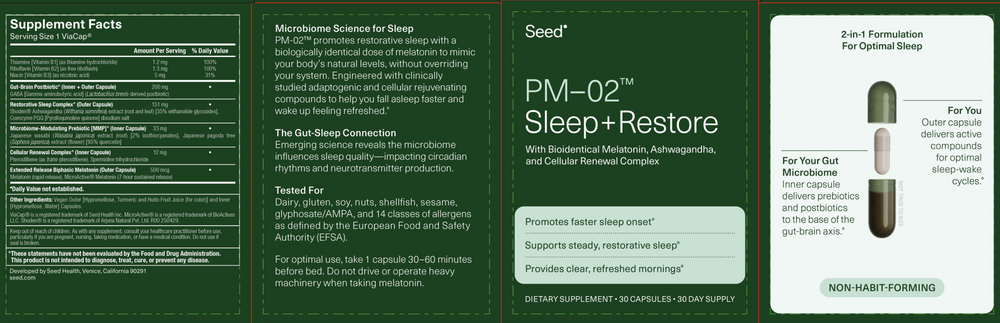 PM-02™ Sleep + Restore | Seed