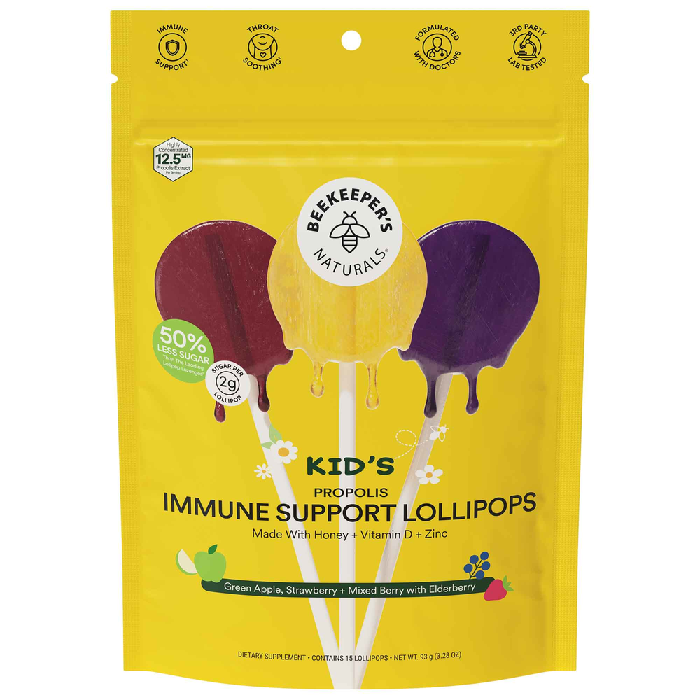 Kid's Propolis Soothing Lollipops | 15 ct