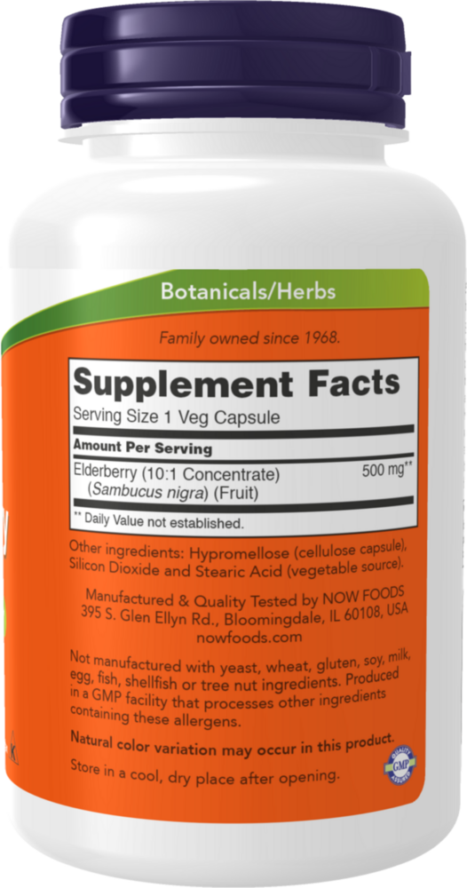 Elderberry 500mg capsules