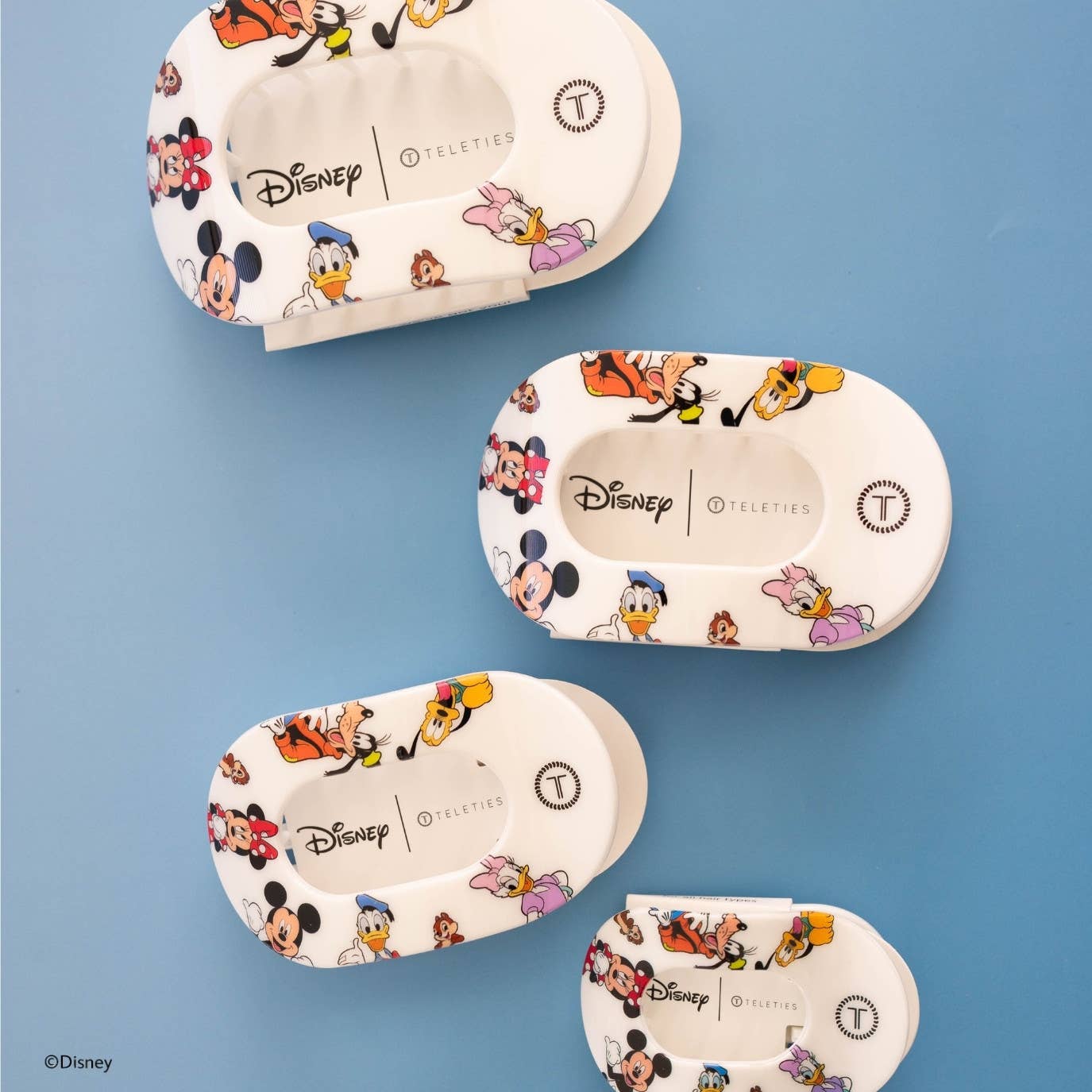 Flat Round Hair Clip | Medium | Mickey and Friends