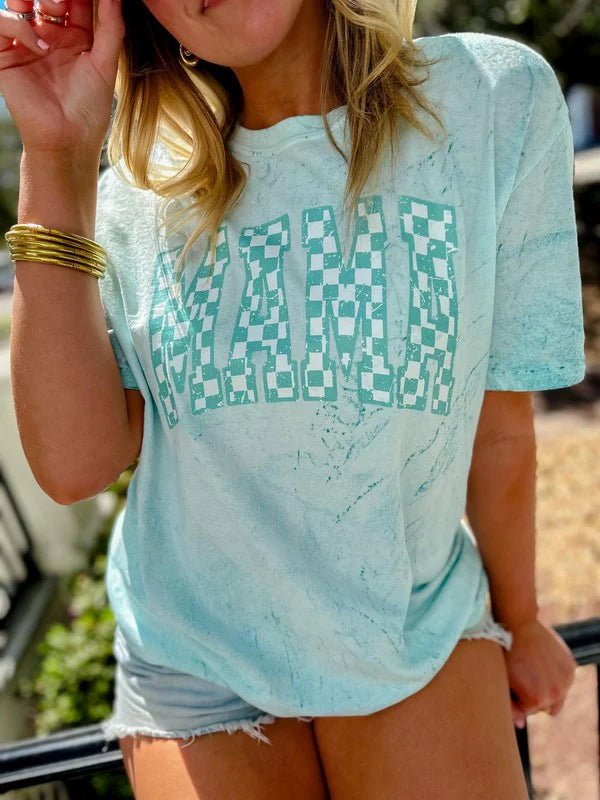 PRAY | Checkered Colorblast Tee
