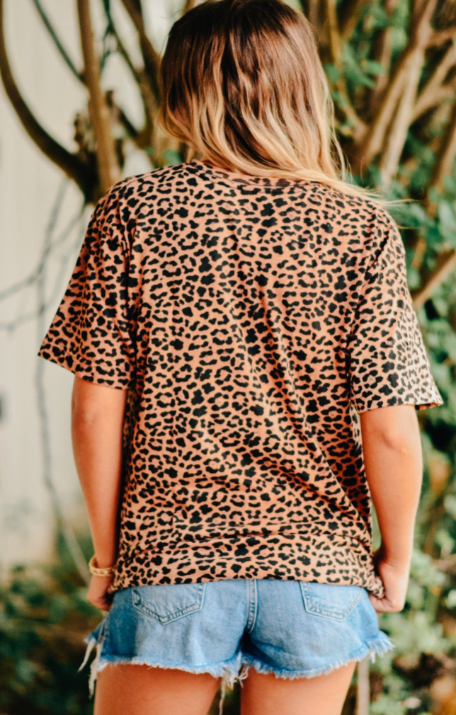 Blank Bleached Leopard Tee