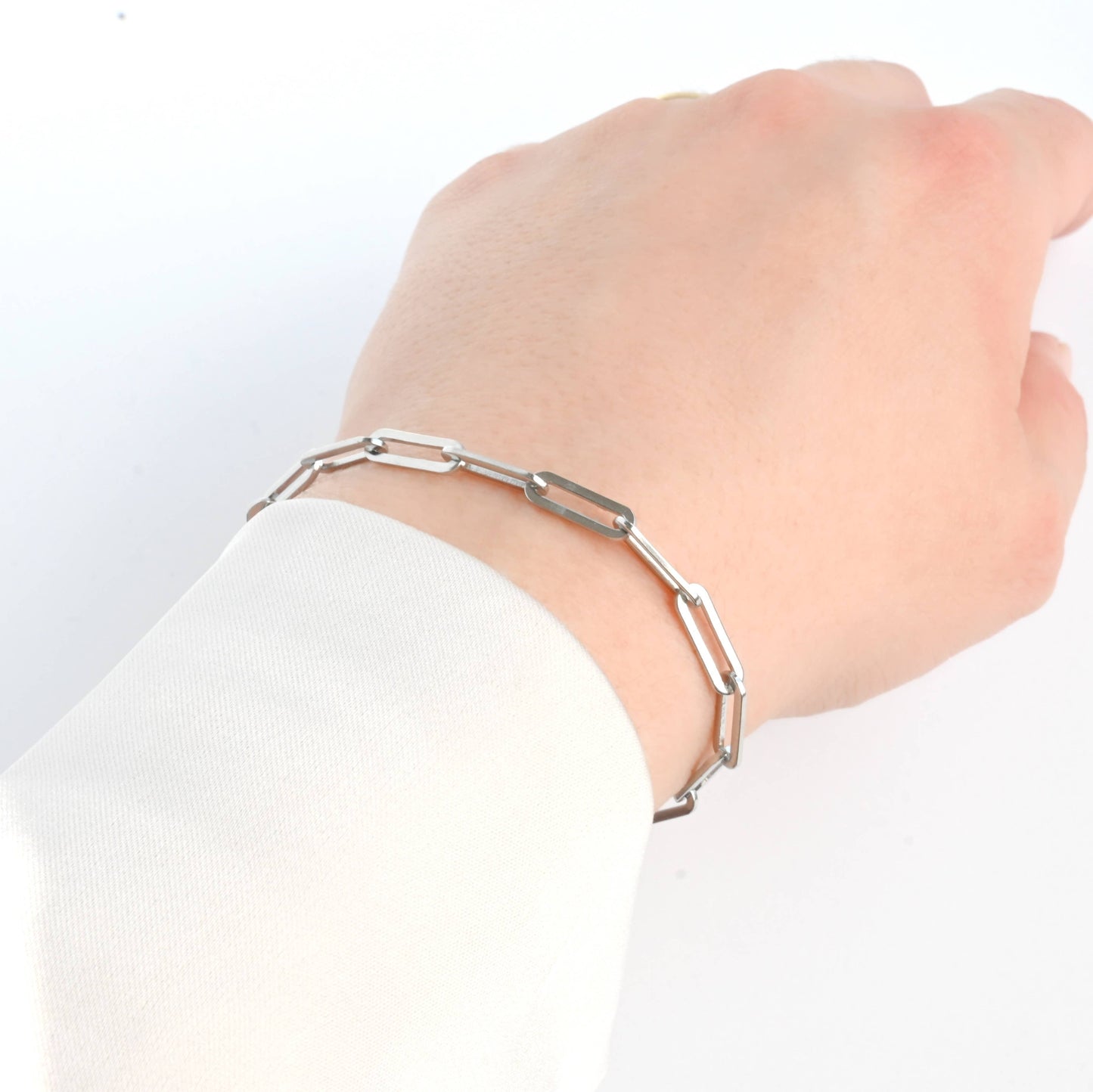 Stainless Steel Bold Bracelets - Chunky Gold Silver Bracelet