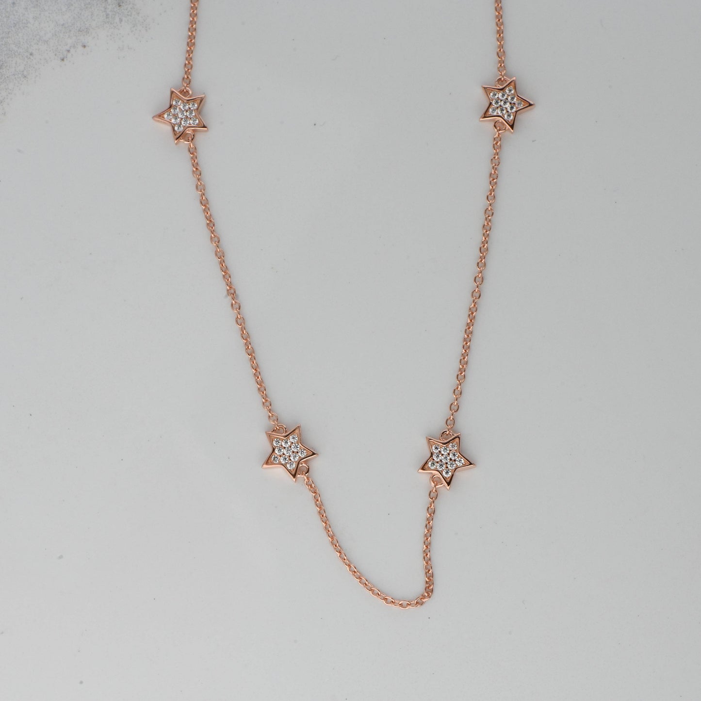 CZ Star Collar Necklace