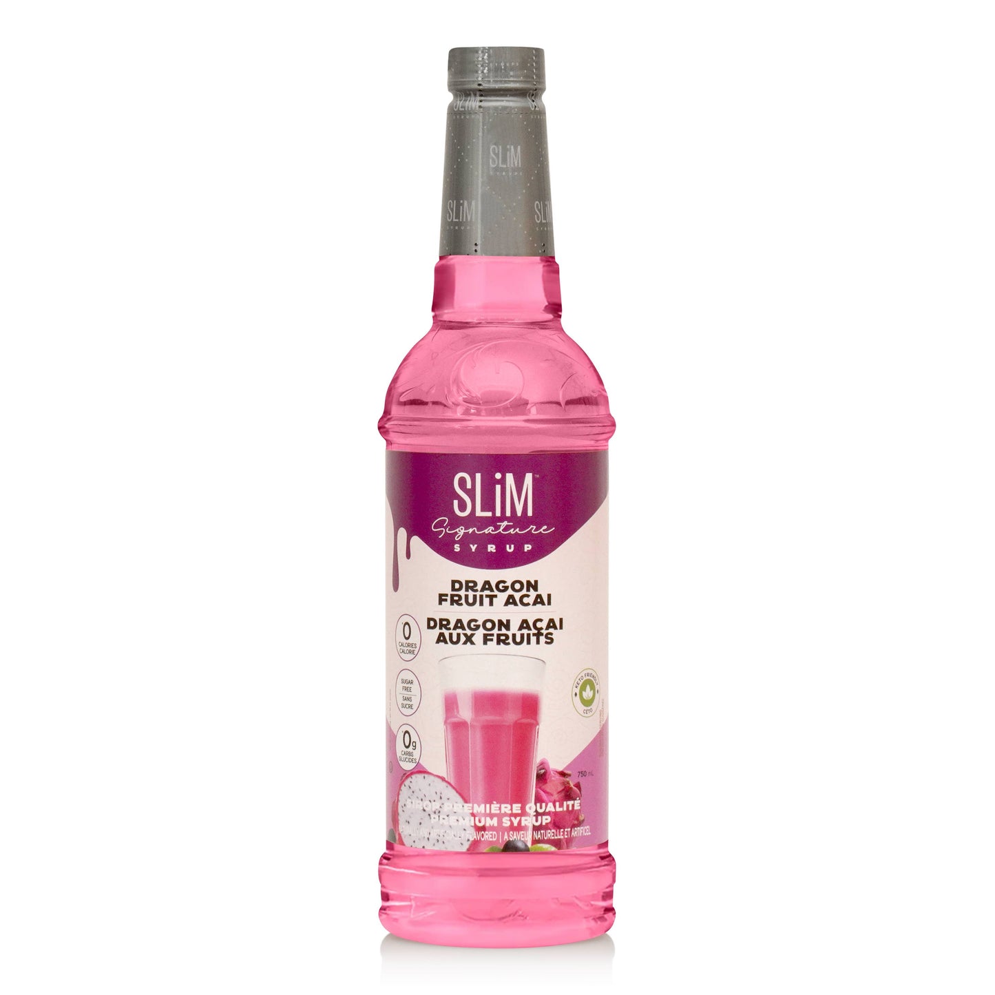 Slim Syrups Sugar Free Dragon Fruit Acai Syrup