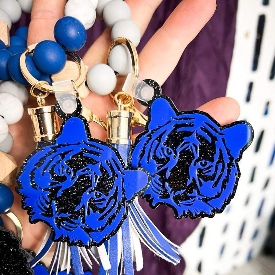 Tiger Keychain Wristlet