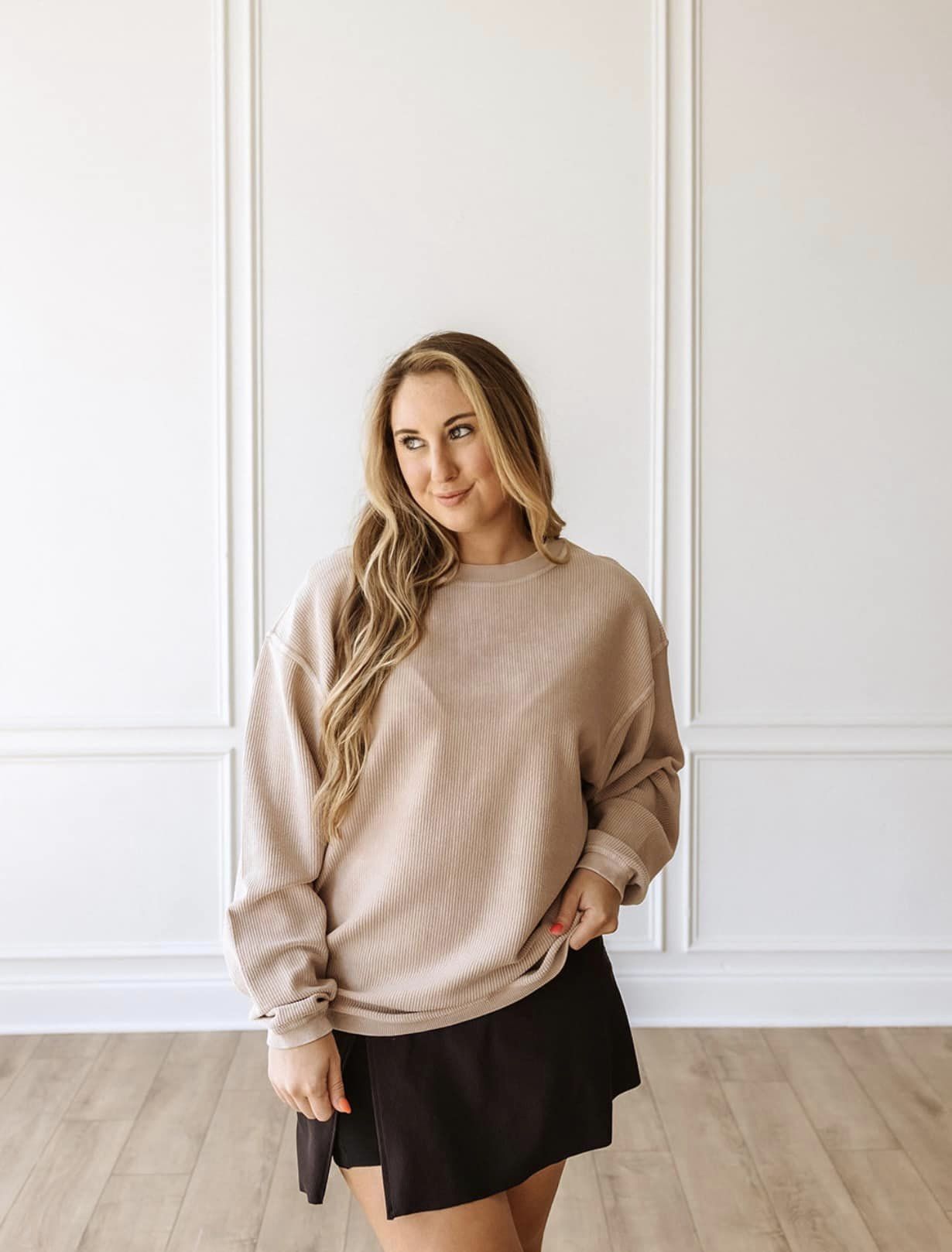 Essential Luxe Corded Crew