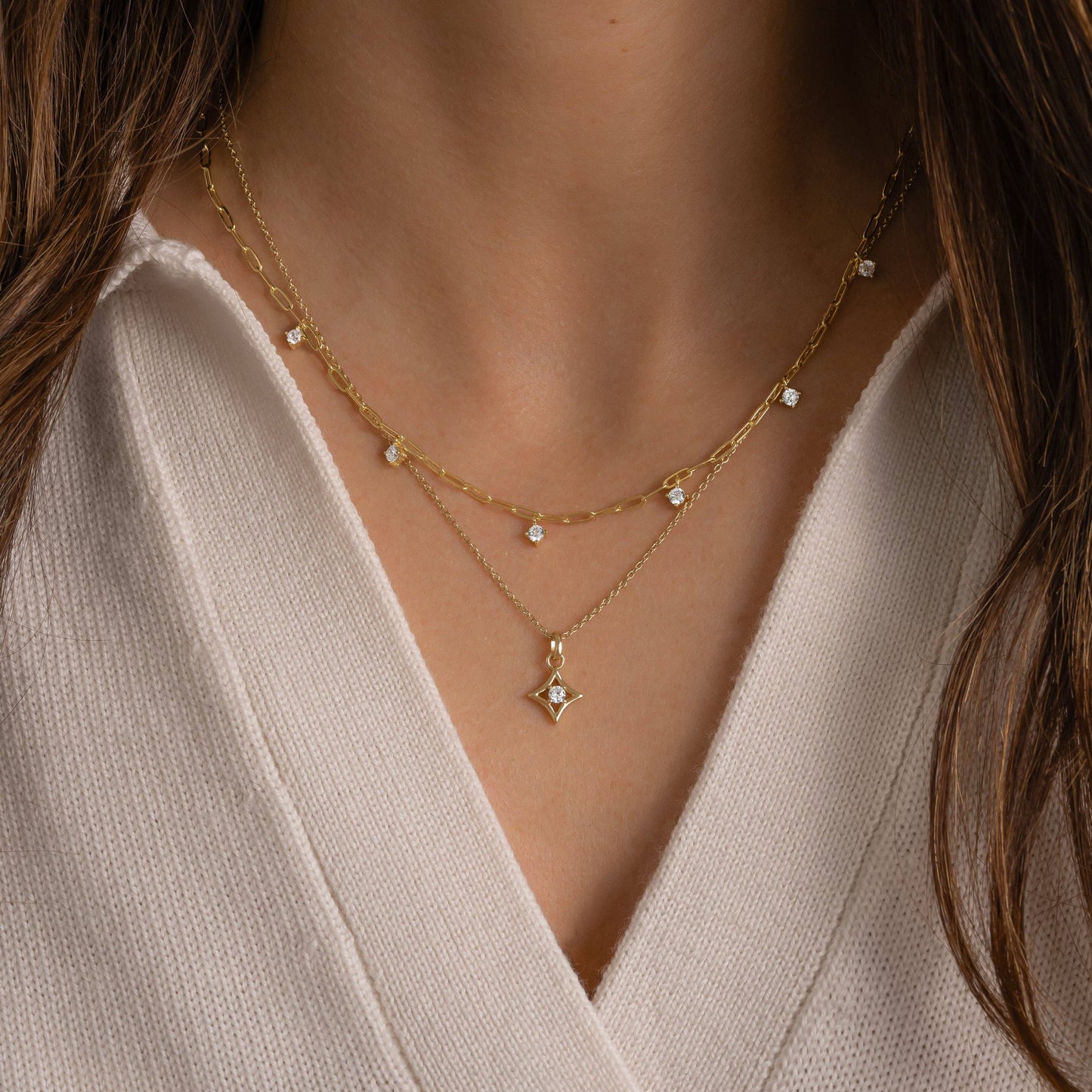 Paperclip Charm Necklace