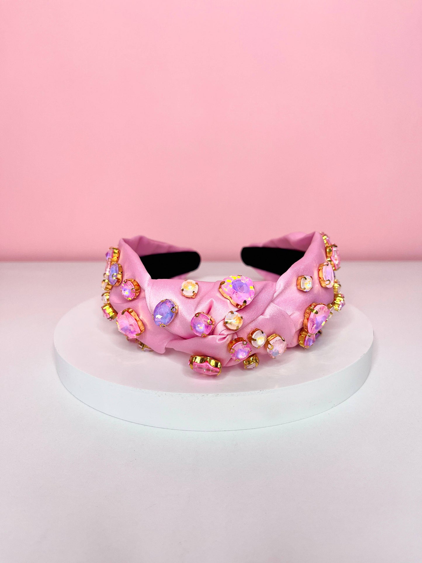 Pink Spring Jeweled Headbands