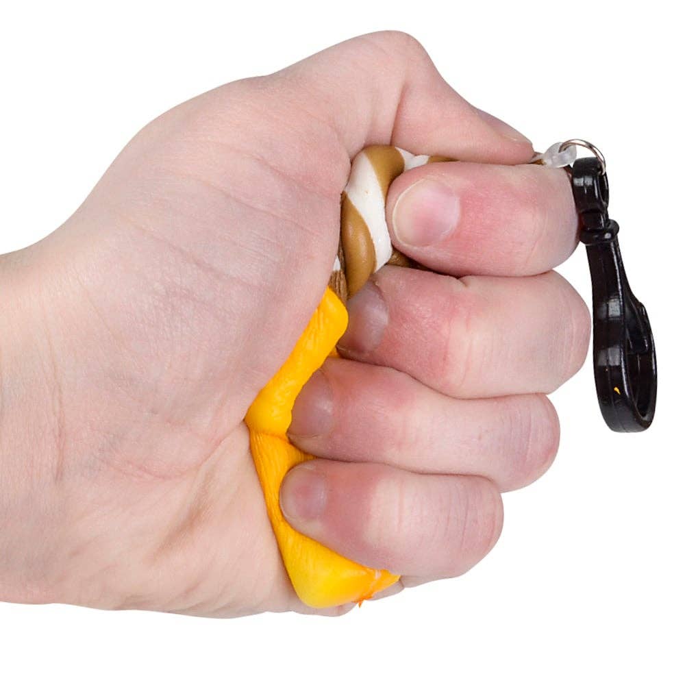 Squish Ice Cream Cone Backpack Clip 4" - LLB Toys