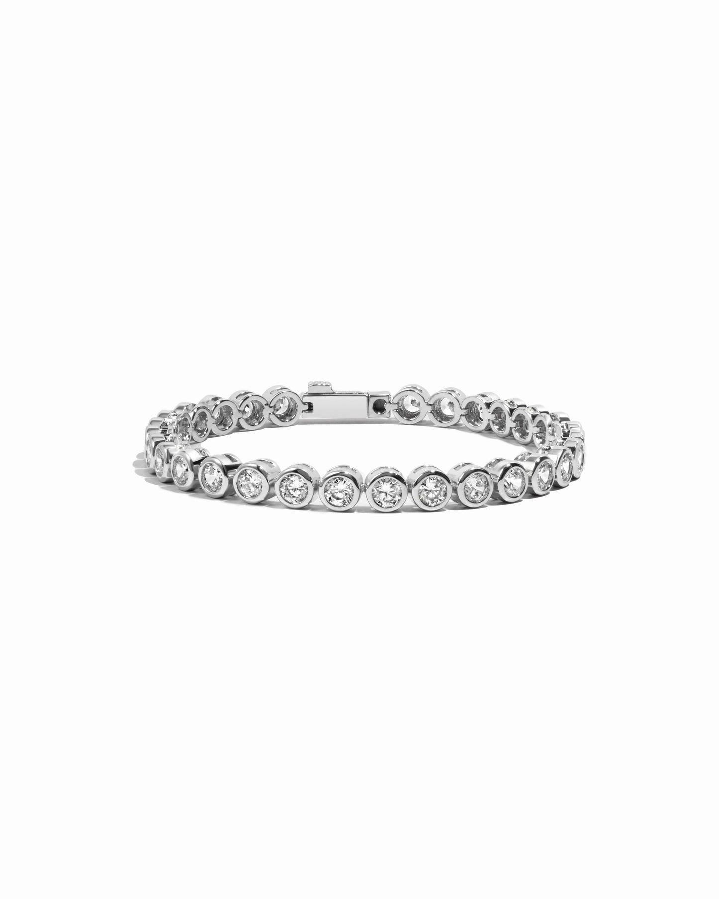 Round Bezel Tennis Bracelet