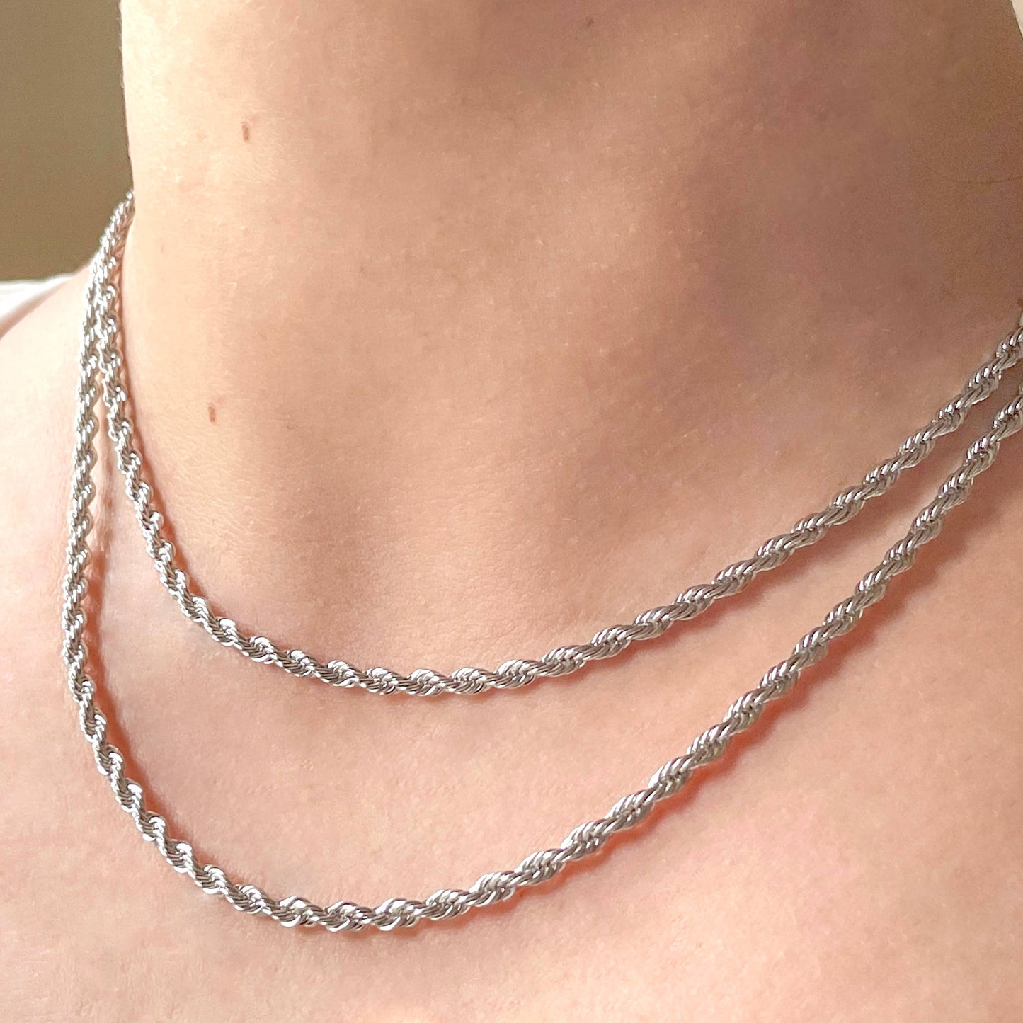 Rope Chain Necklace - Waterproof Twisted Chain Necklace
