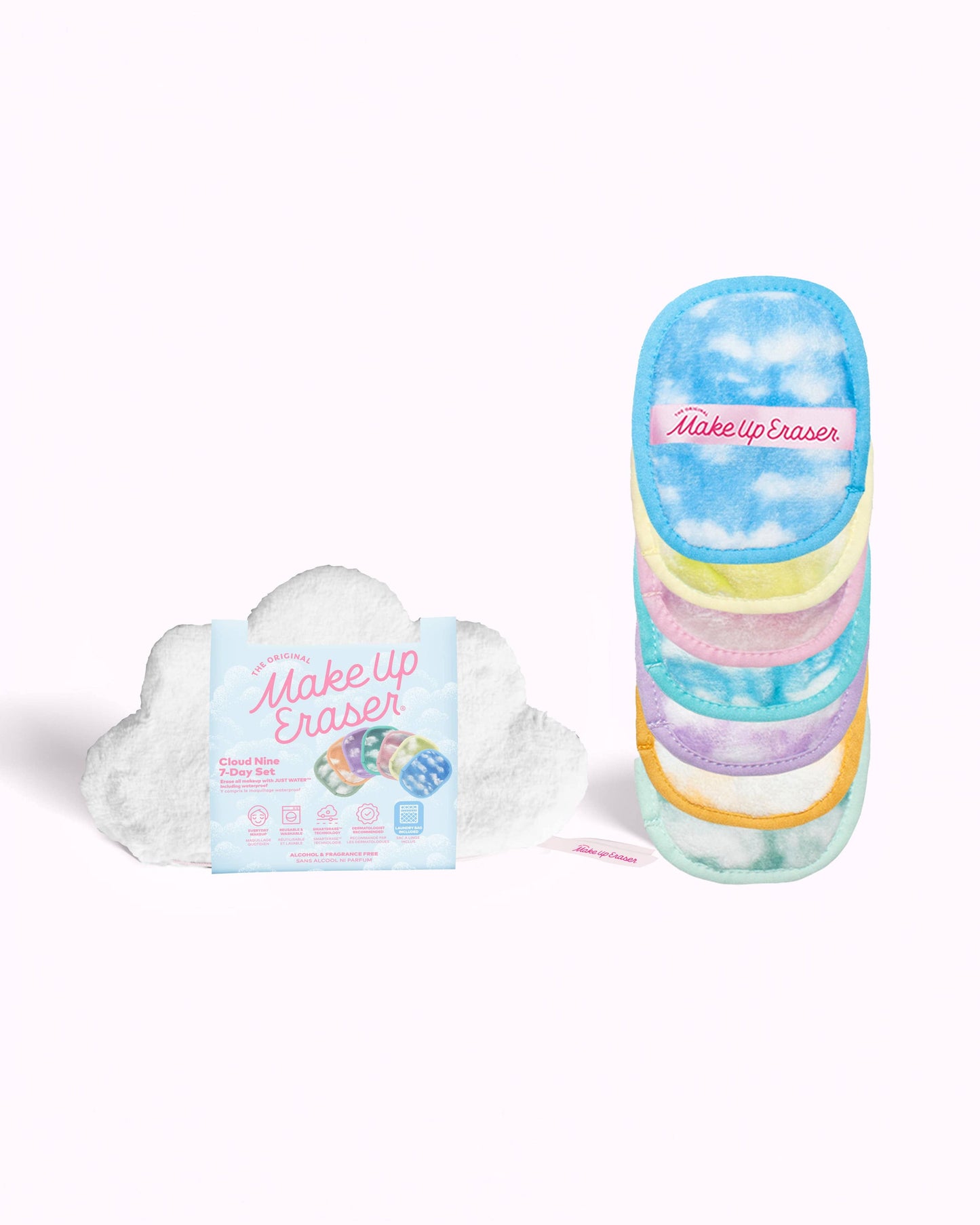 Cloud 9 MakeUp Eraser 7-Day Set & Cosmetic Bag