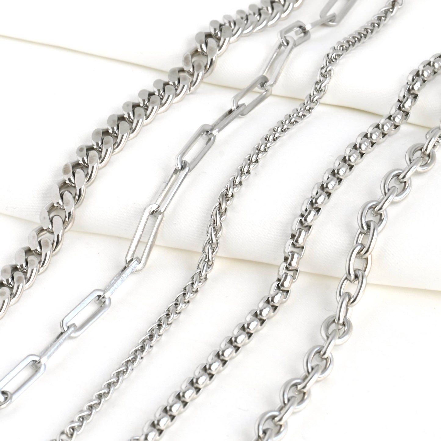 Stainless Steel Bold Bracelets - Chunky Gold Silver Bracelet
