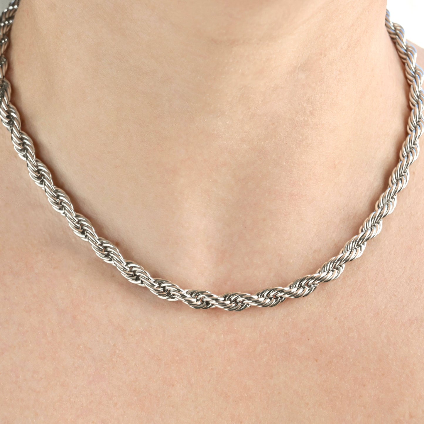 Rope Chain Necklace - Waterproof Twisted Chain Necklace