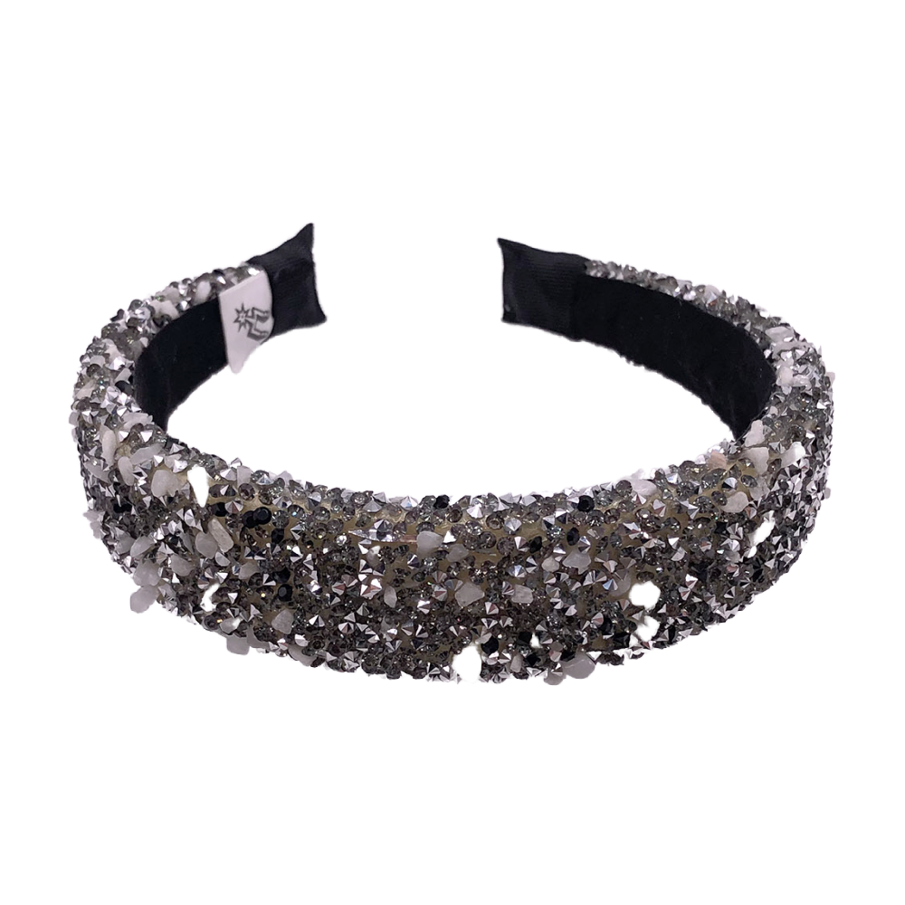 All That Glitters Headband - Spurs Silver + Black