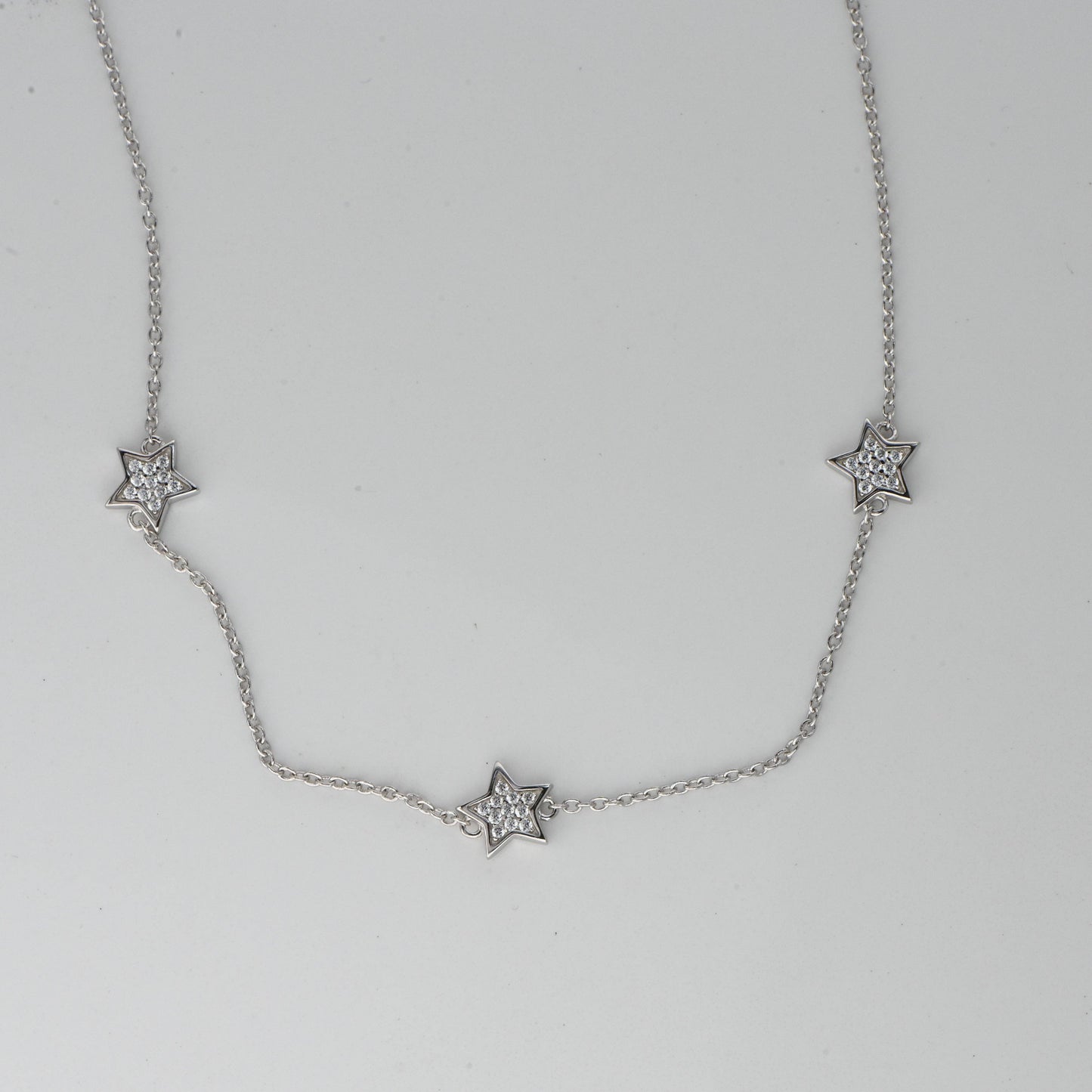 CZ Star Collar Necklace