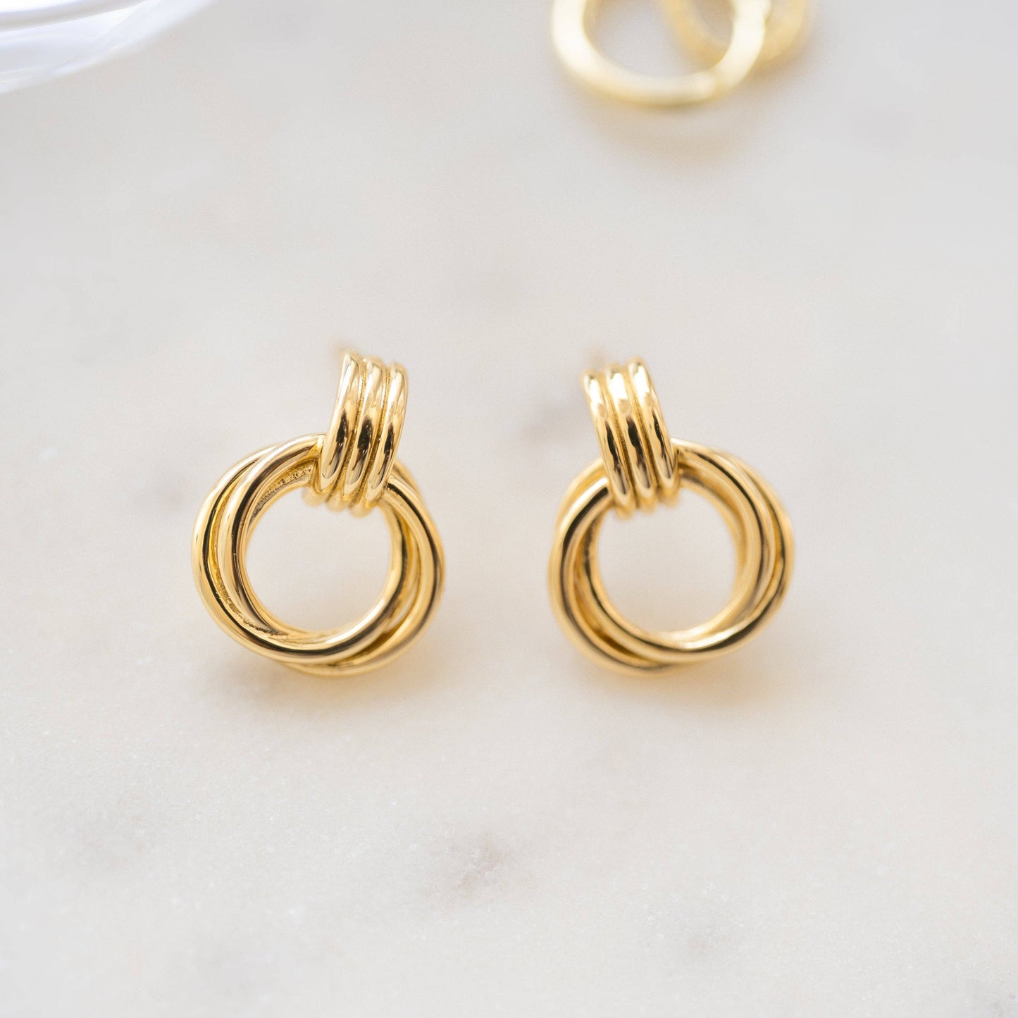Knot Hoop Earrings