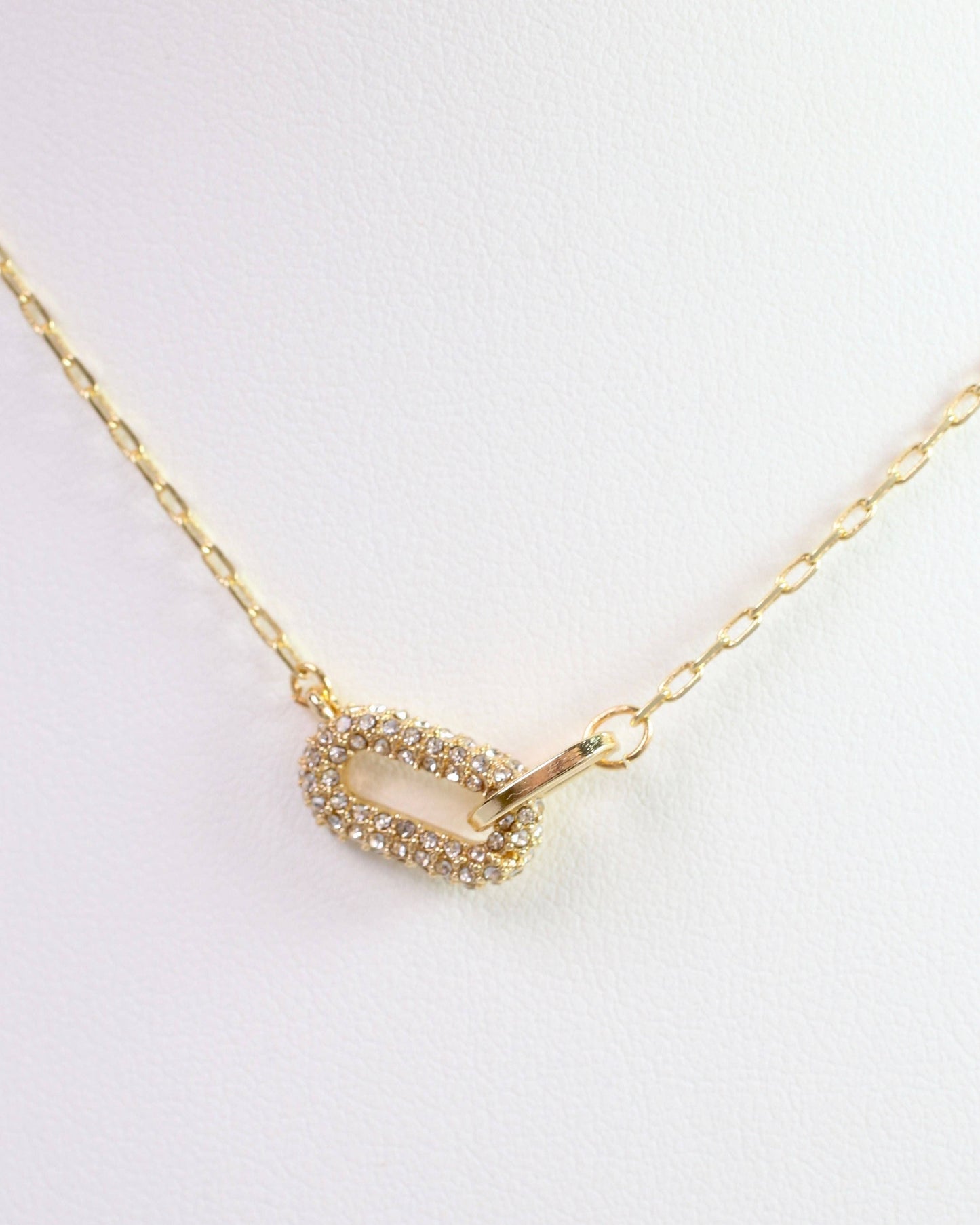 Jamison Link Pendant Necklace Gold