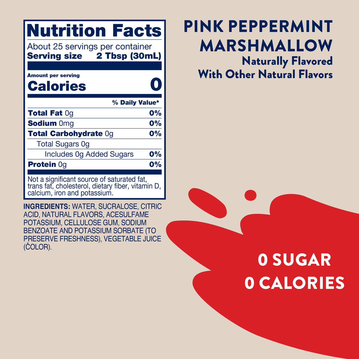 Sugar Free Pink Peppermint Marshmallow