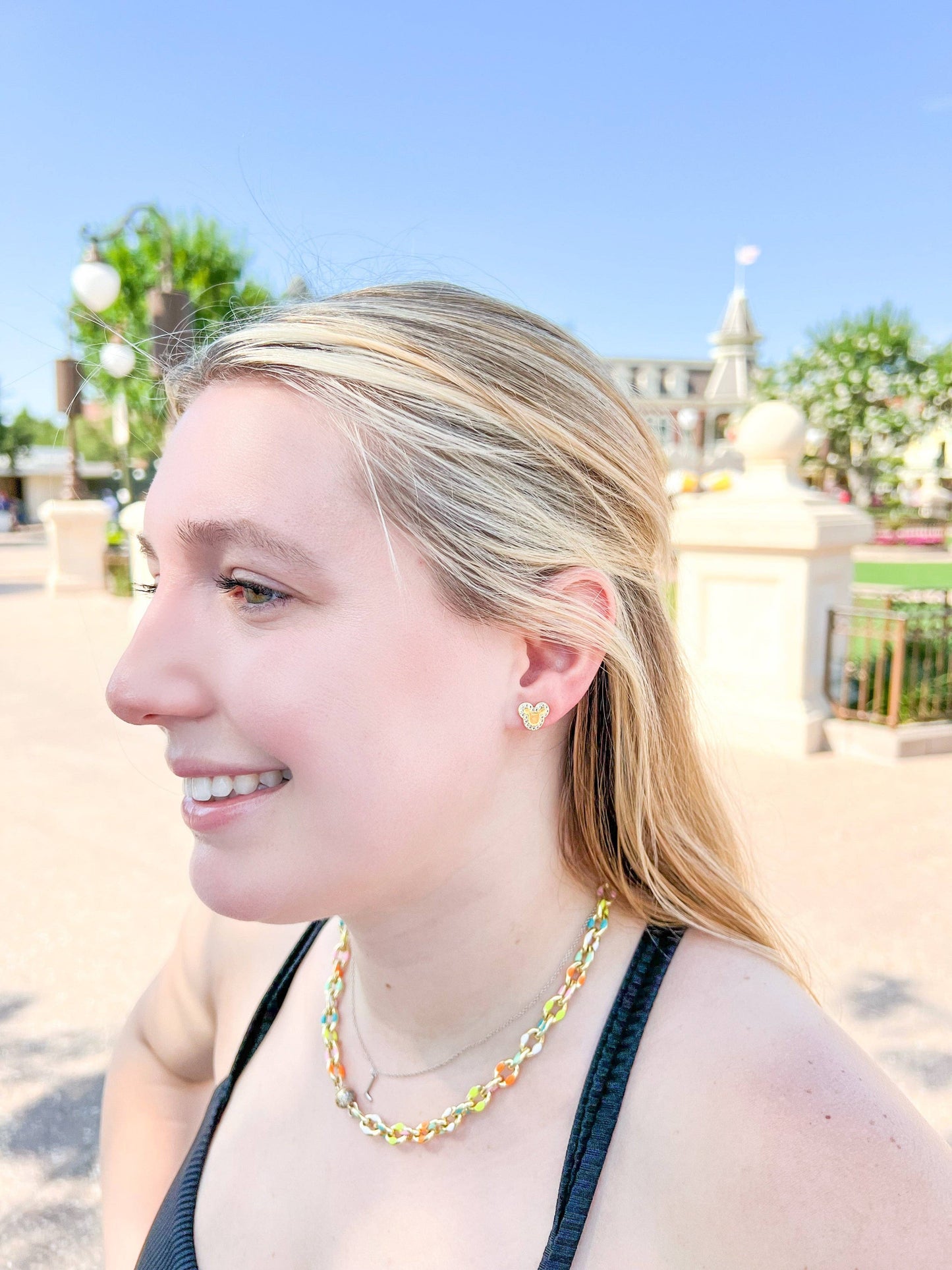 Mickey CZ Studs