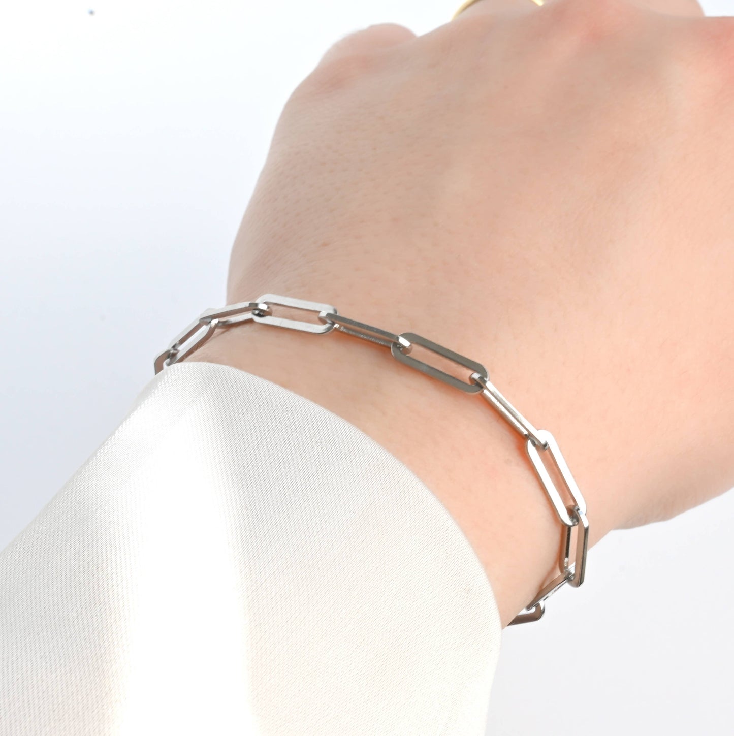 Stainless Steel Bold Bracelets - Chunky Gold Silver Bracelet