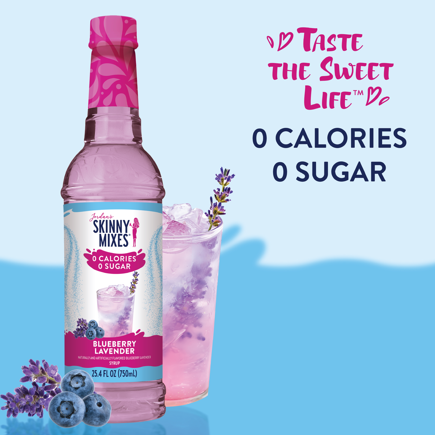 Sugar Free Blueberry Lavender Flavor Infusion Syrup
