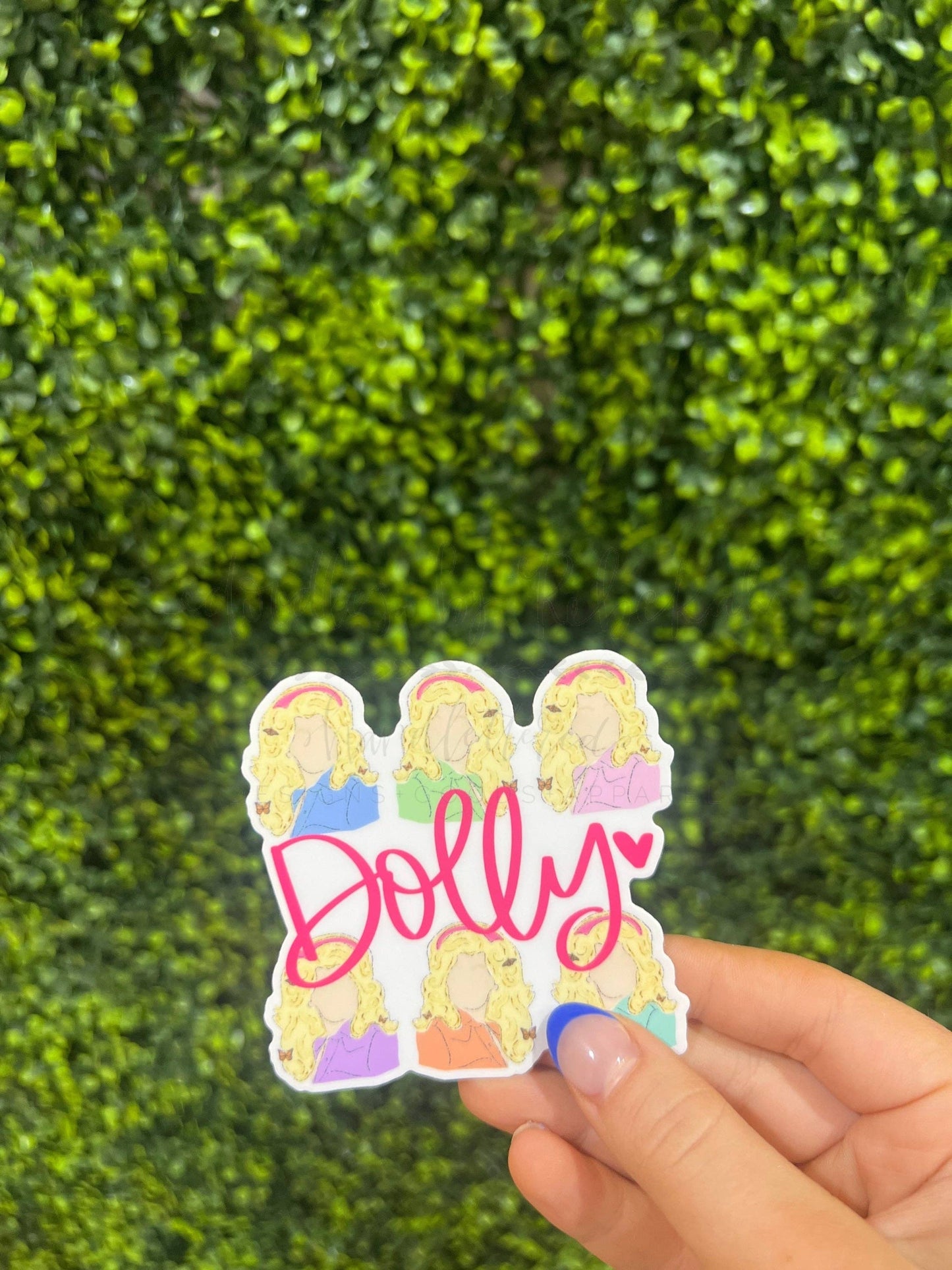 Dolly Square Sticker