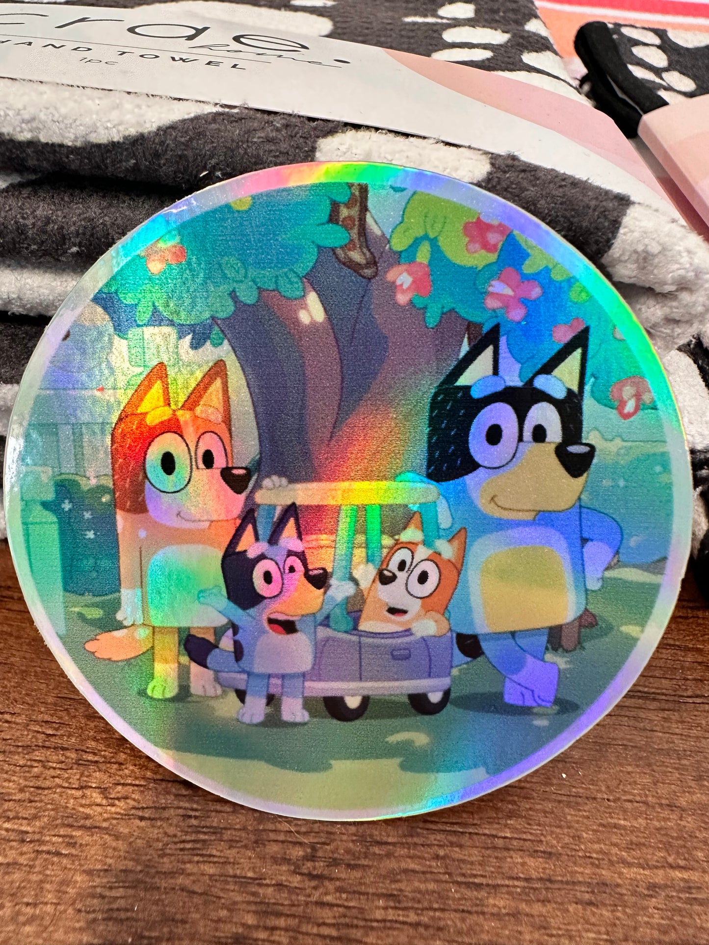 Holographic Bluey Sticker