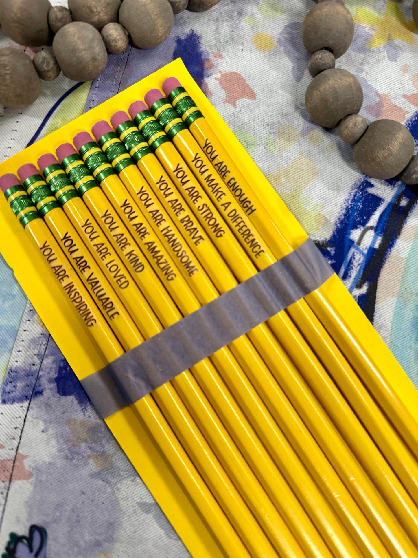 Affirmation Engraved Pencils