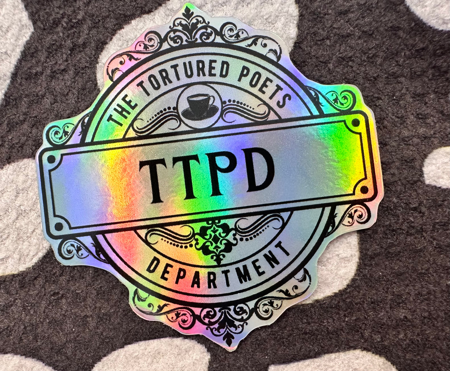 TTPD Holographic Crest Sticker