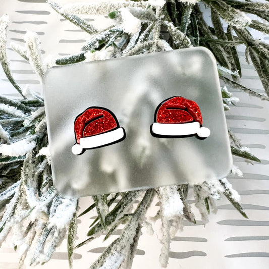 Santa Hat Stud Earrings