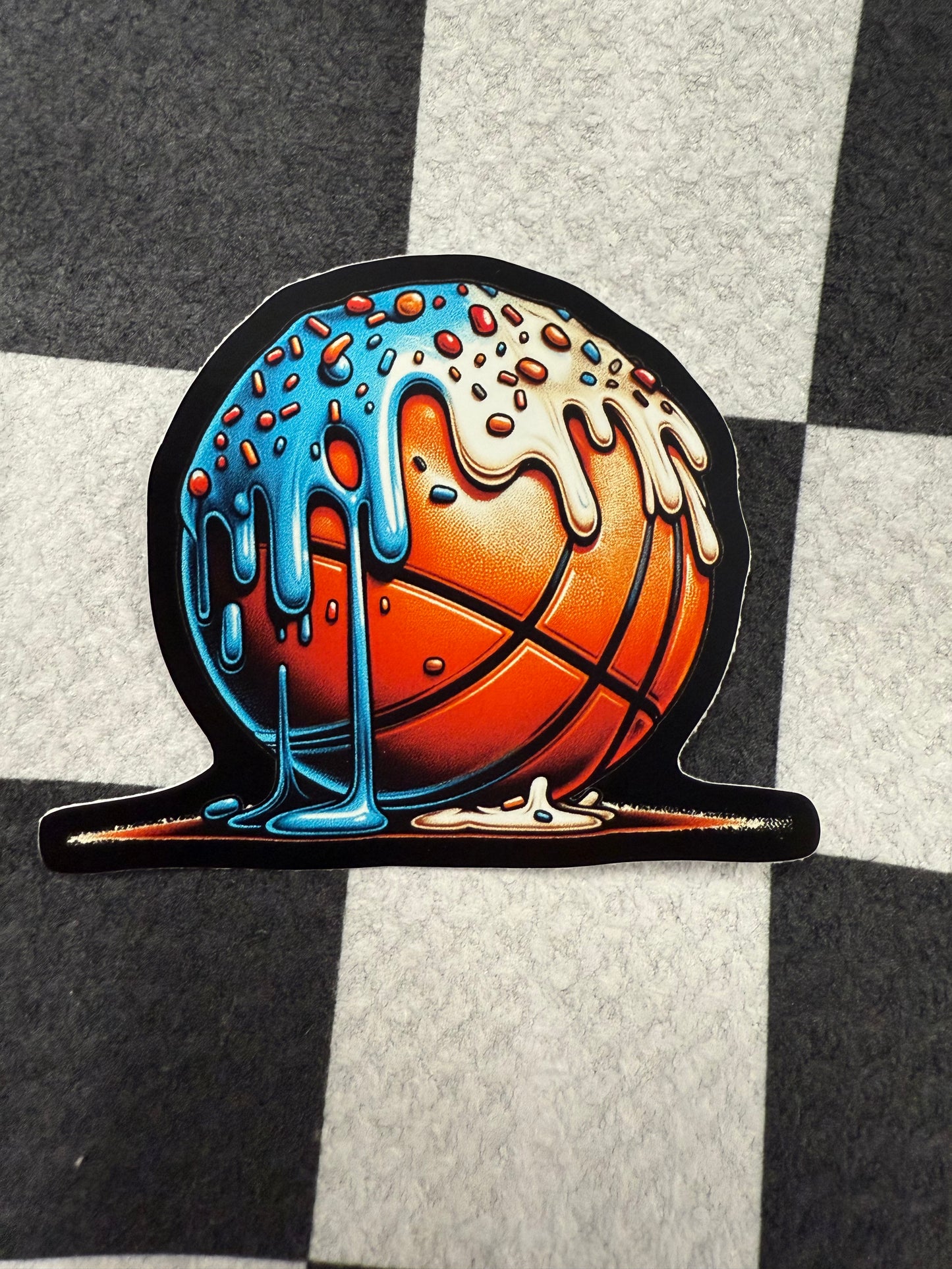 Drip Sprinkle Basketball | Waterproof Vinyl Sticker