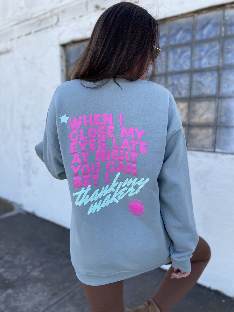 'Thank My Maker' Crewneck