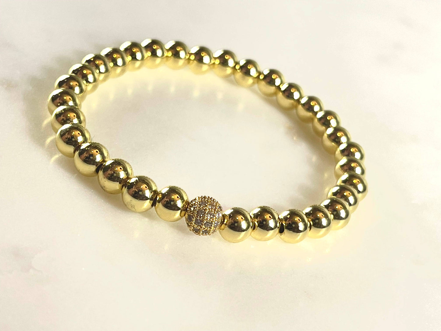 Pave Ball Bracelet