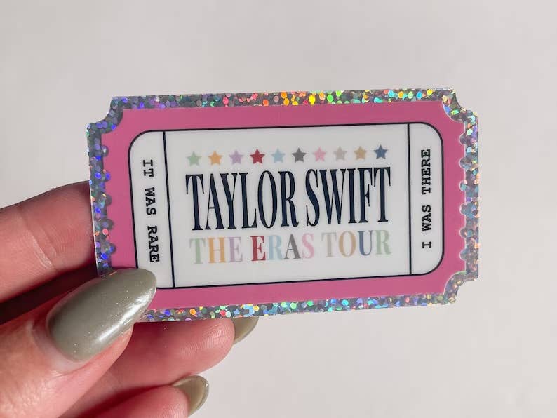 Eras Tour Taylor Swift Glitter Sticker