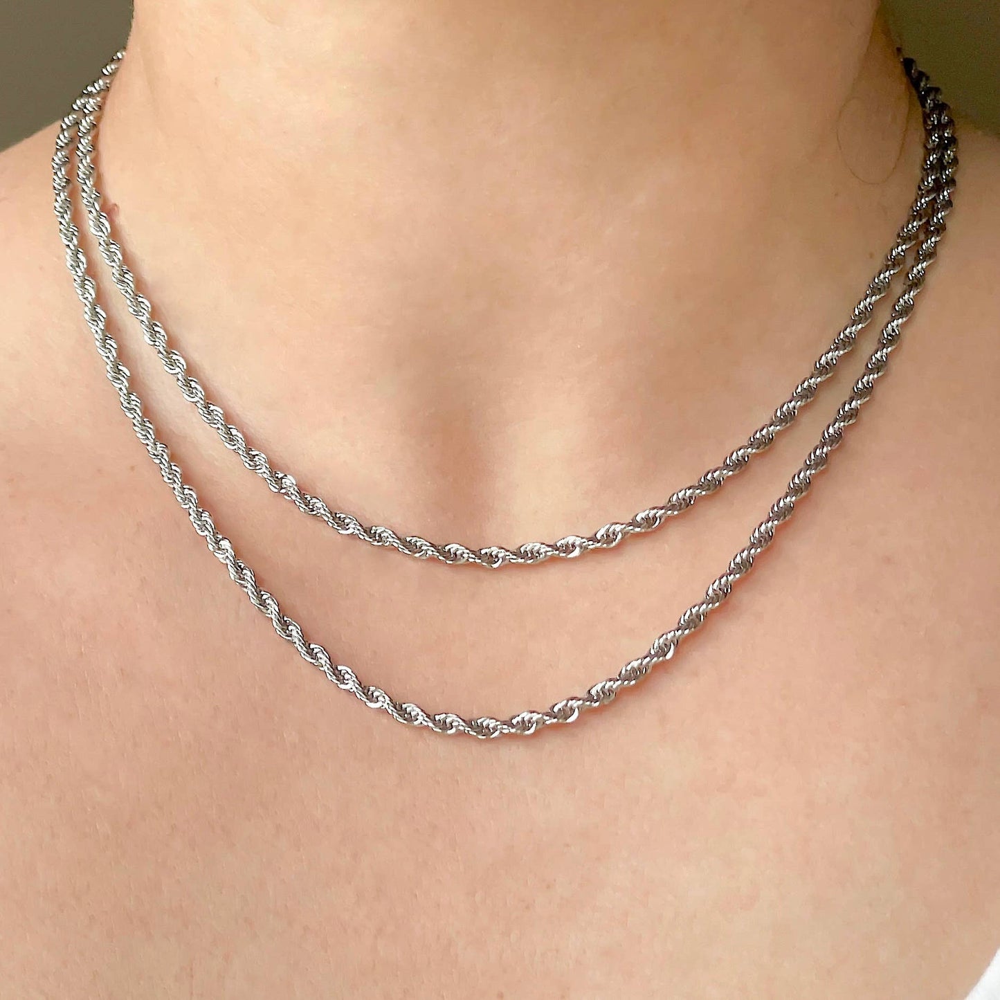Rope Chain Necklace - Waterproof Twisted Chain Necklace