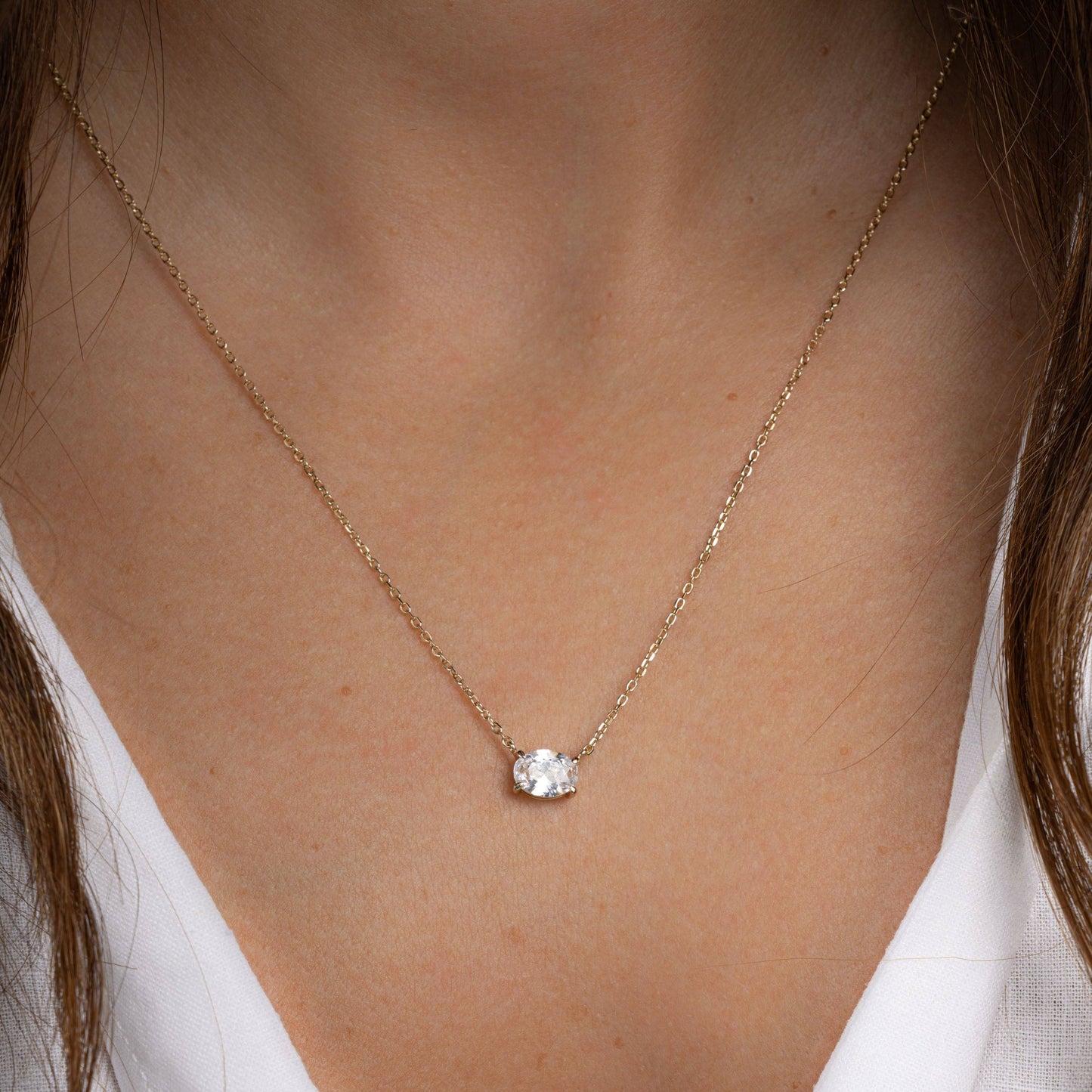 Oval Pendant Necklace