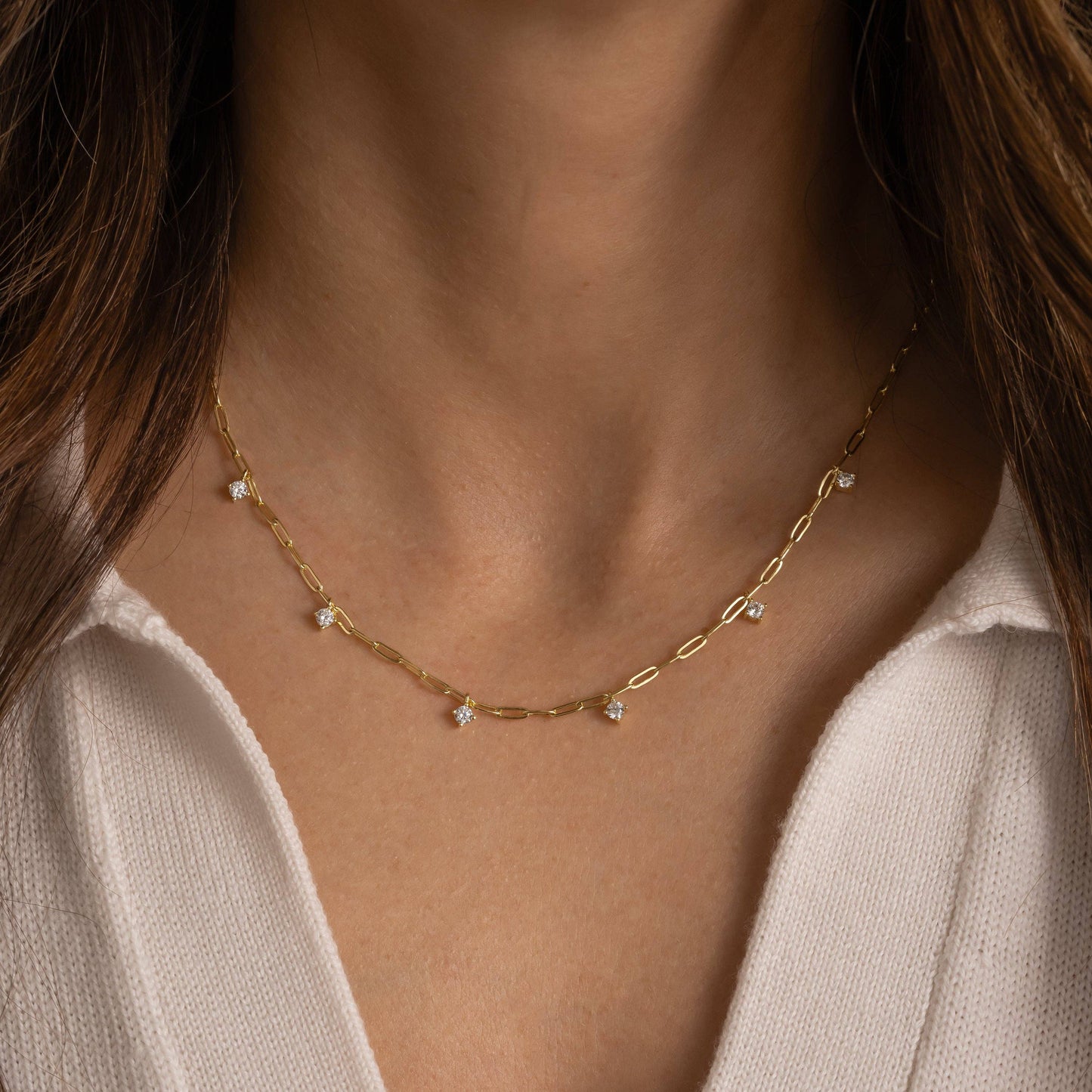 Paperclip Charm Necklace