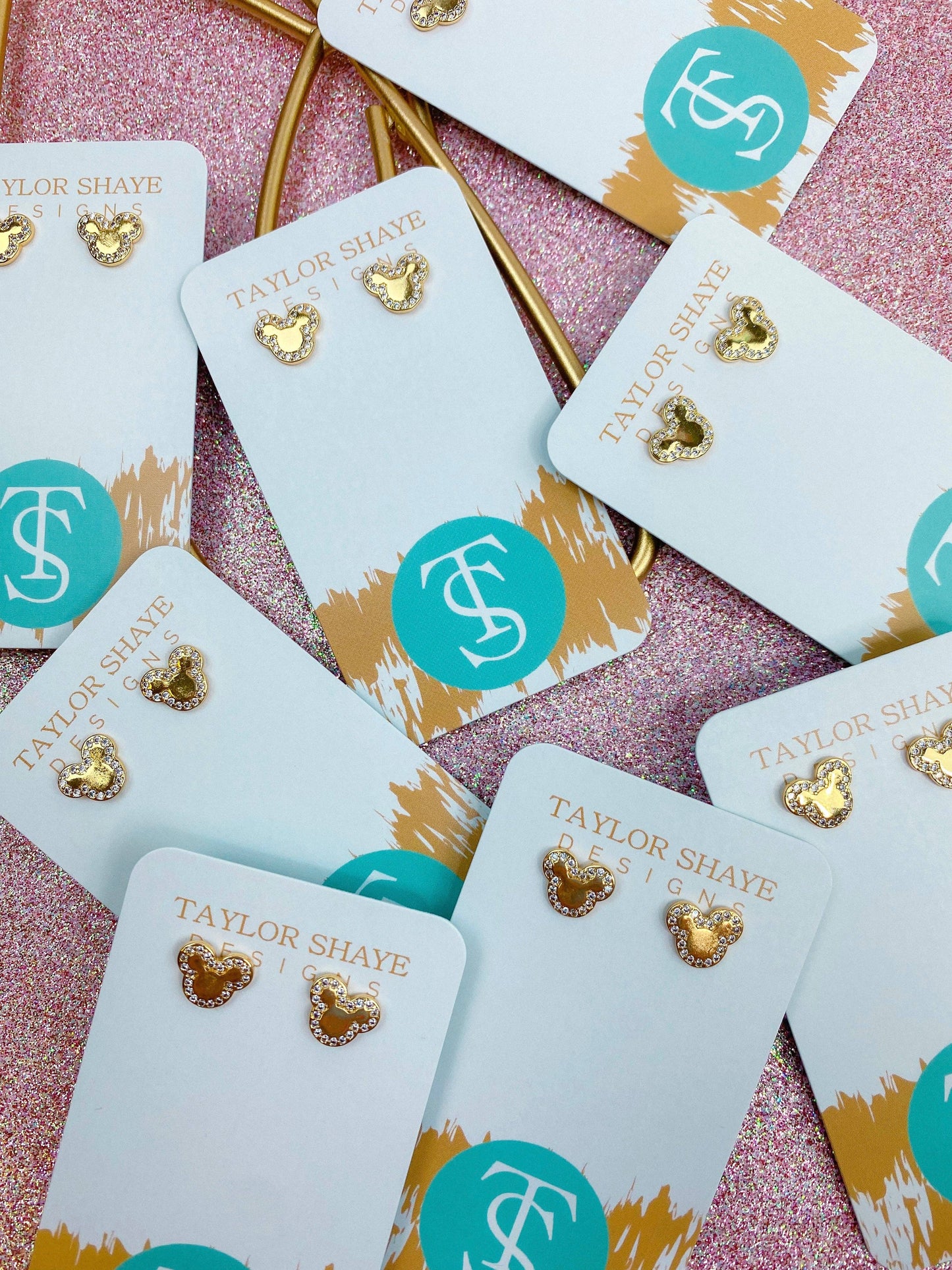 Mickey CZ Studs