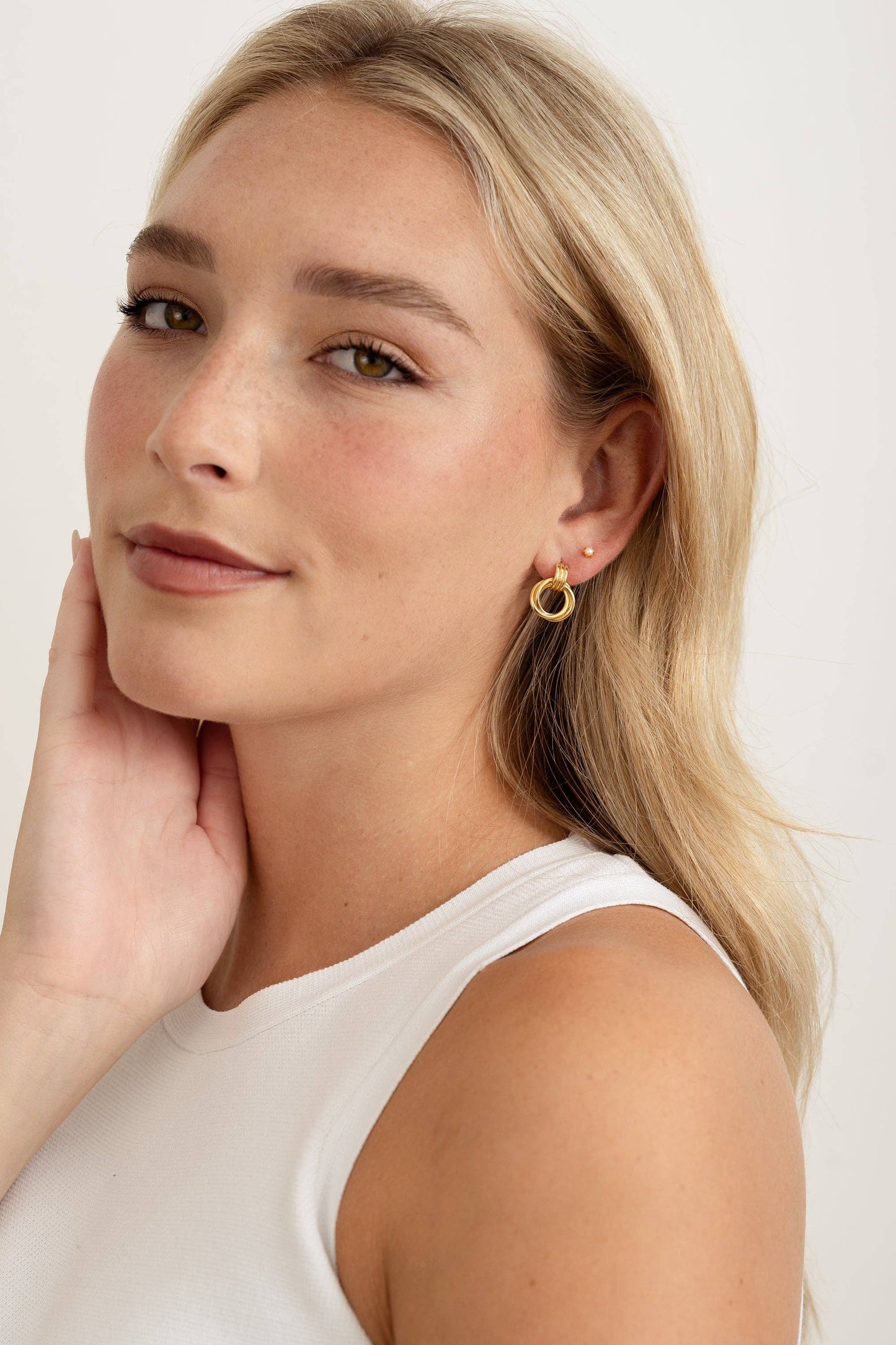 Knot Hoop Earrings