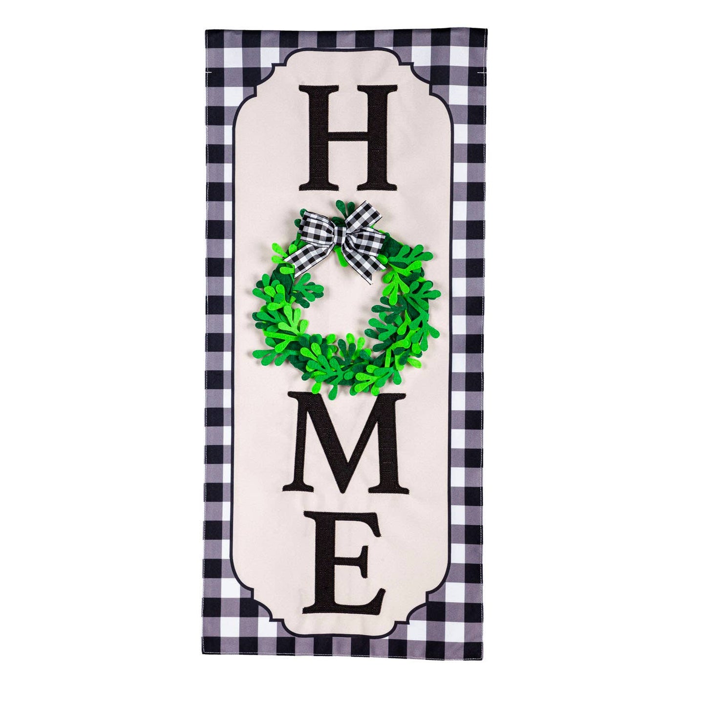 Home Wreath Everlasting Impressions Textile Flag