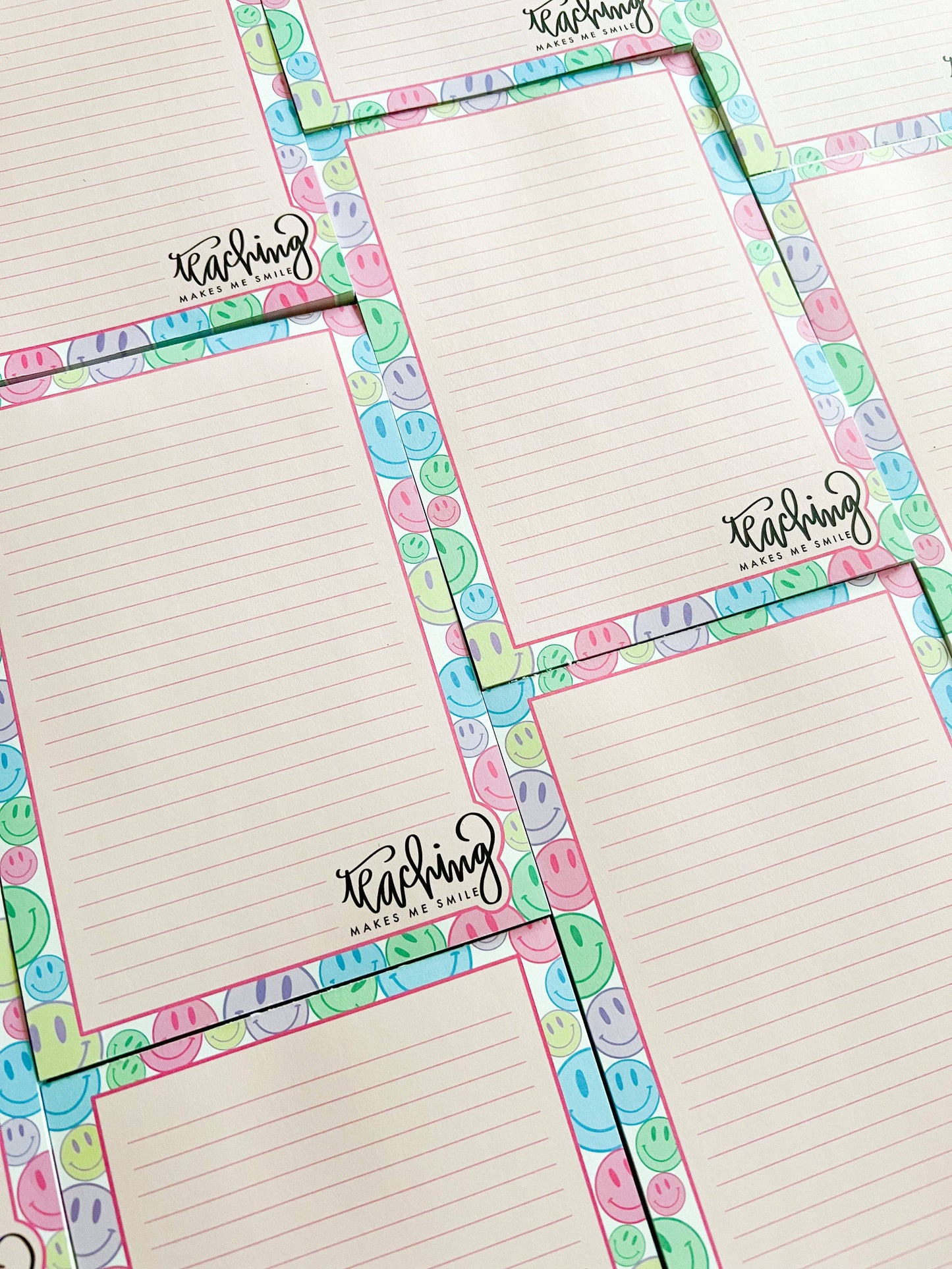 Teacher Gift Teacher notepad Teaching makes me smile notepad