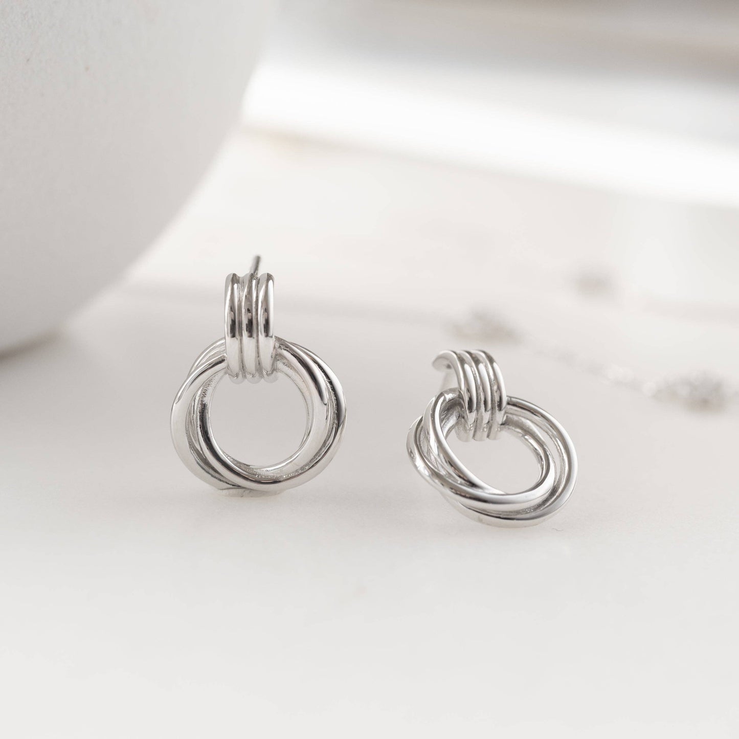 Knot Hoop Earrings