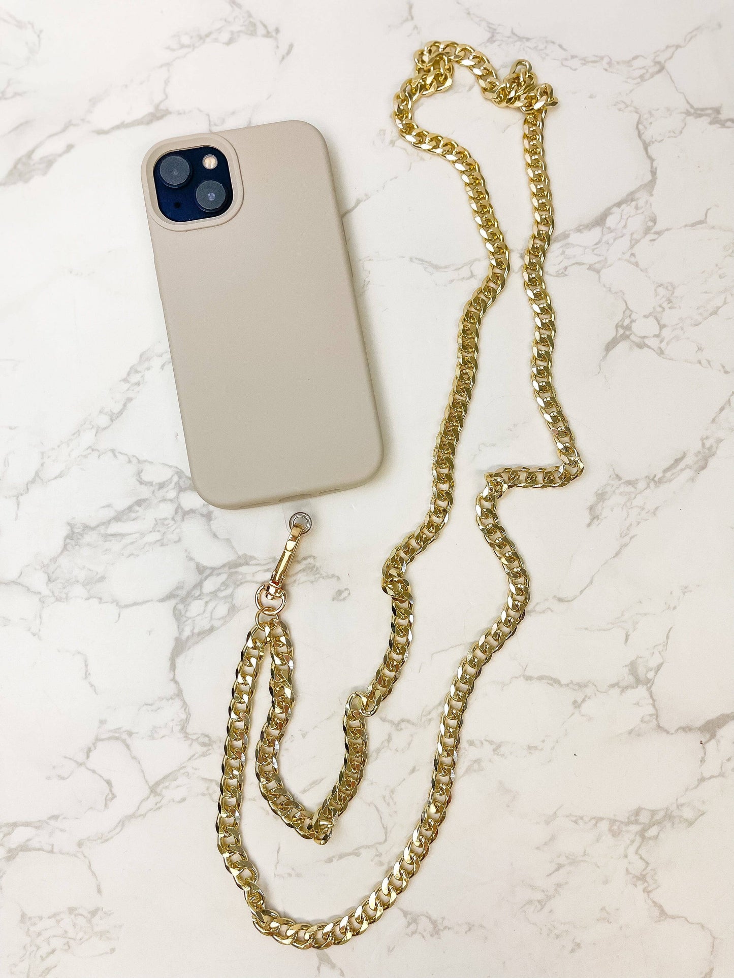 Curb Link Phone Chain Lanyards