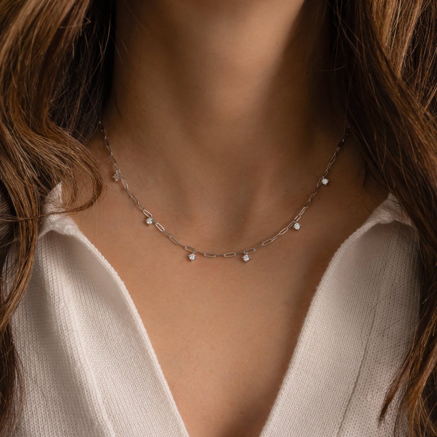 Paperclip Charm Necklace