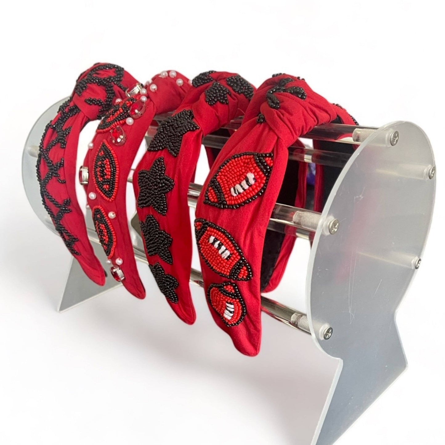 Red & Black Star Headband